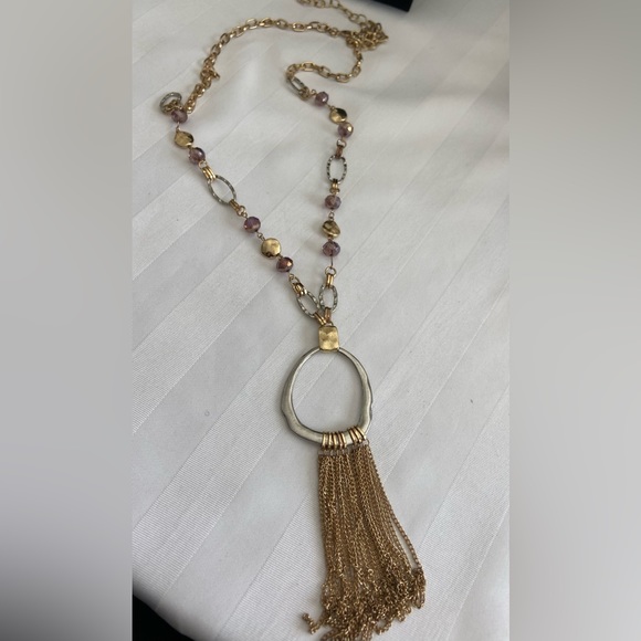 Silver/Gold tone chain necklace - Picture 6 of 6